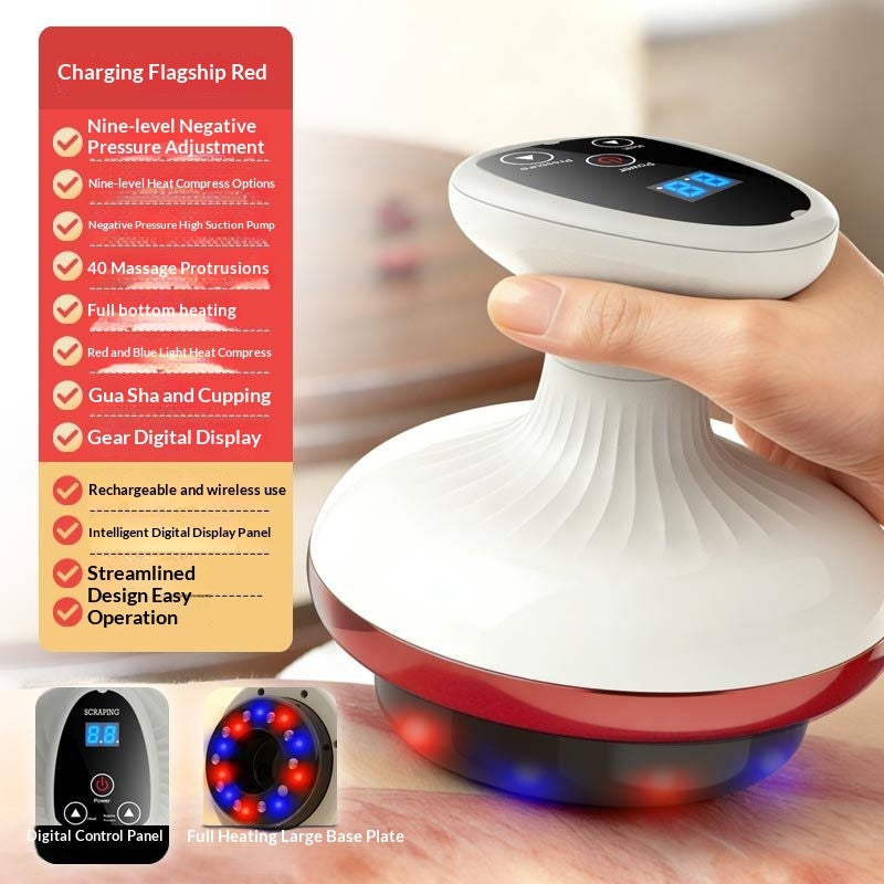 Electric Gua Sha Massager Cupping Meridian Body Beauty Brush