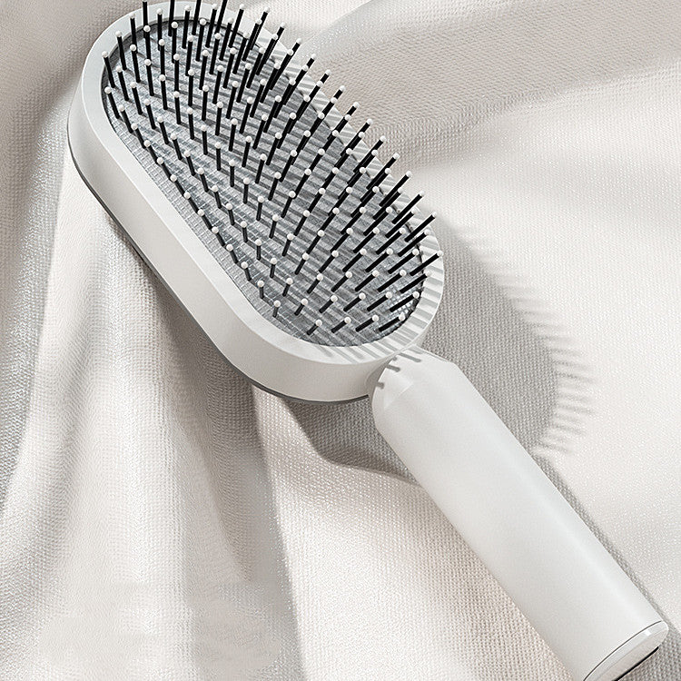 Self Cleaning Anti Static Hairbrush Scalp Massage Comb