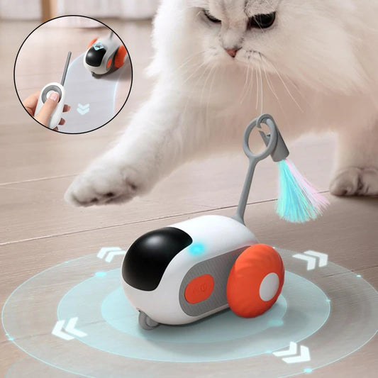 Remote Control Smart Moving Cat Toy Car USB Rechargeable