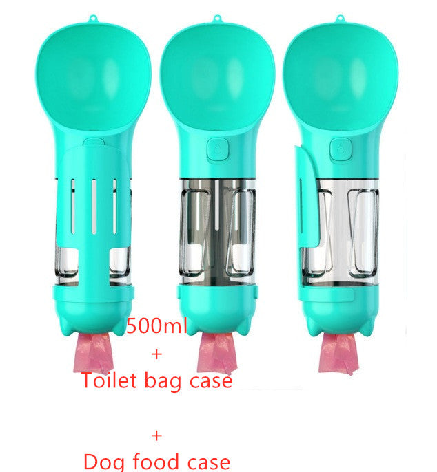 3 in 1 Portable Pet Water Bottle Feeder Bowl Bag