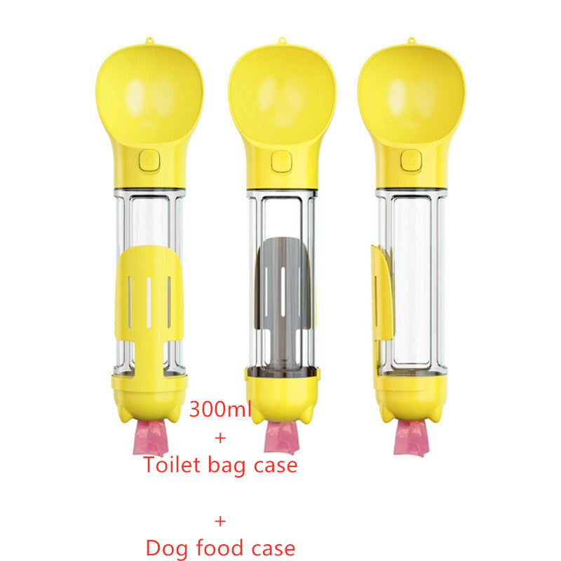 3 in 1 Portable Pet Water Bottle Feeder Bowl Bag
