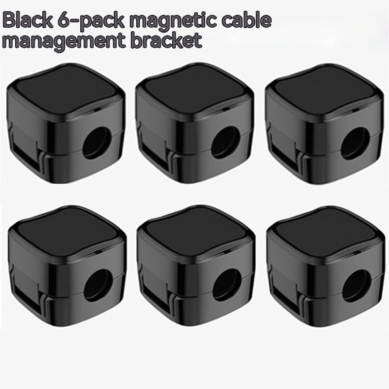 Adjustable Magnetic Cable Holder Under Desk Wire Organizer