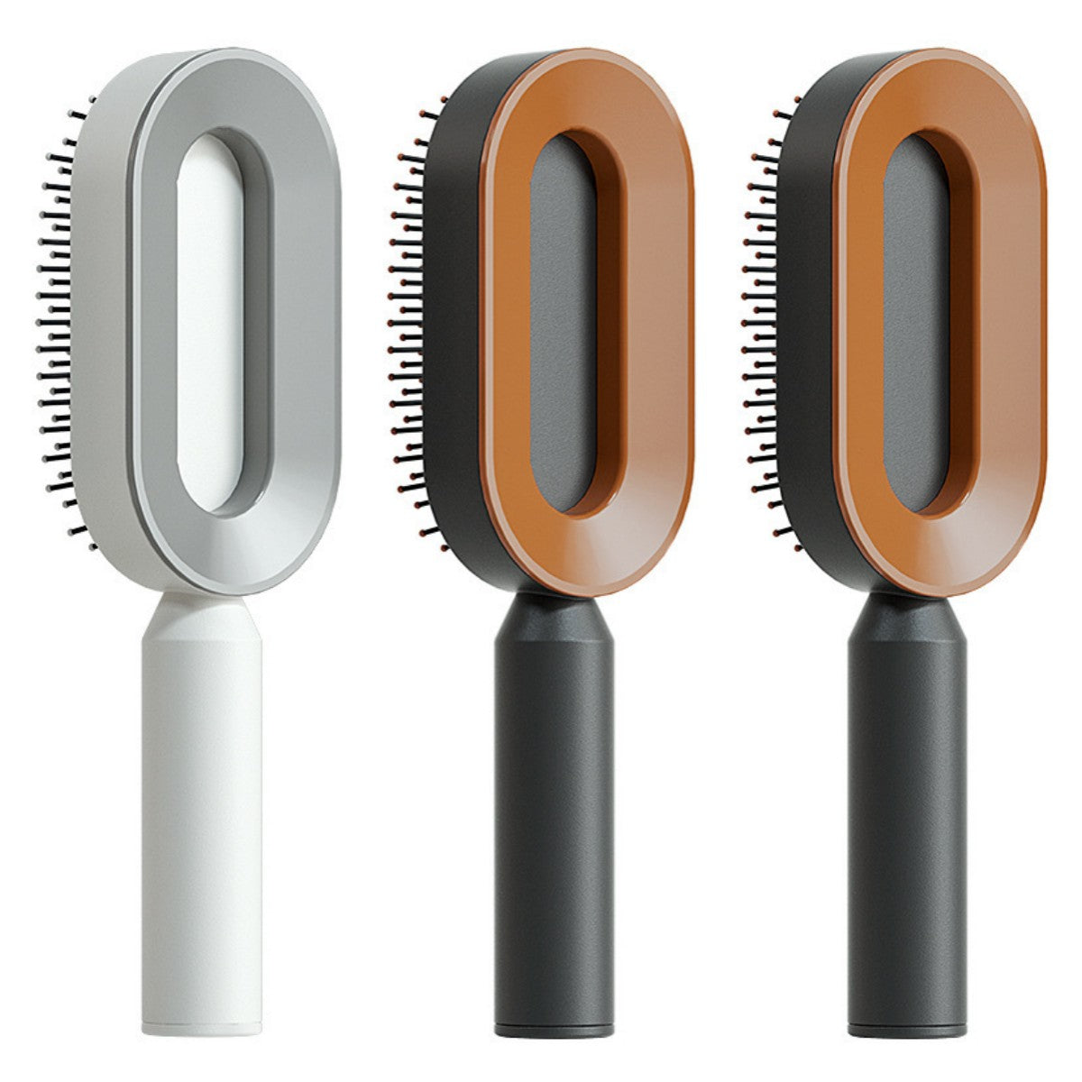 Self Cleaning Anti Static Hairbrush Scalp Massage Comb
