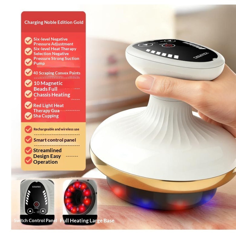Electric Gua Sha Massager Cupping Meridian Body Beauty Brush