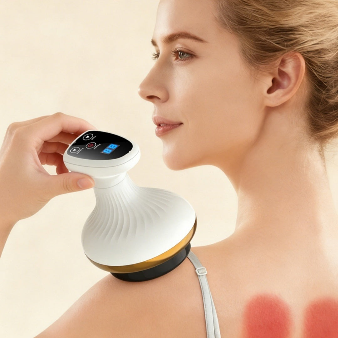 Electric Gua Sha Massager Cupping Meridian Body Beauty Brush