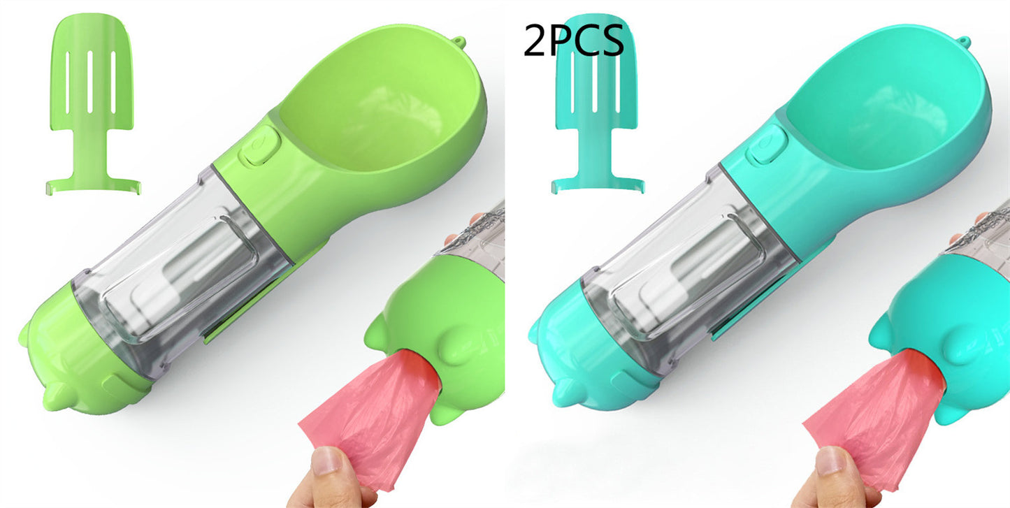 3 in 1 Portable Pet Water Bottle Feeder Bowl Bag