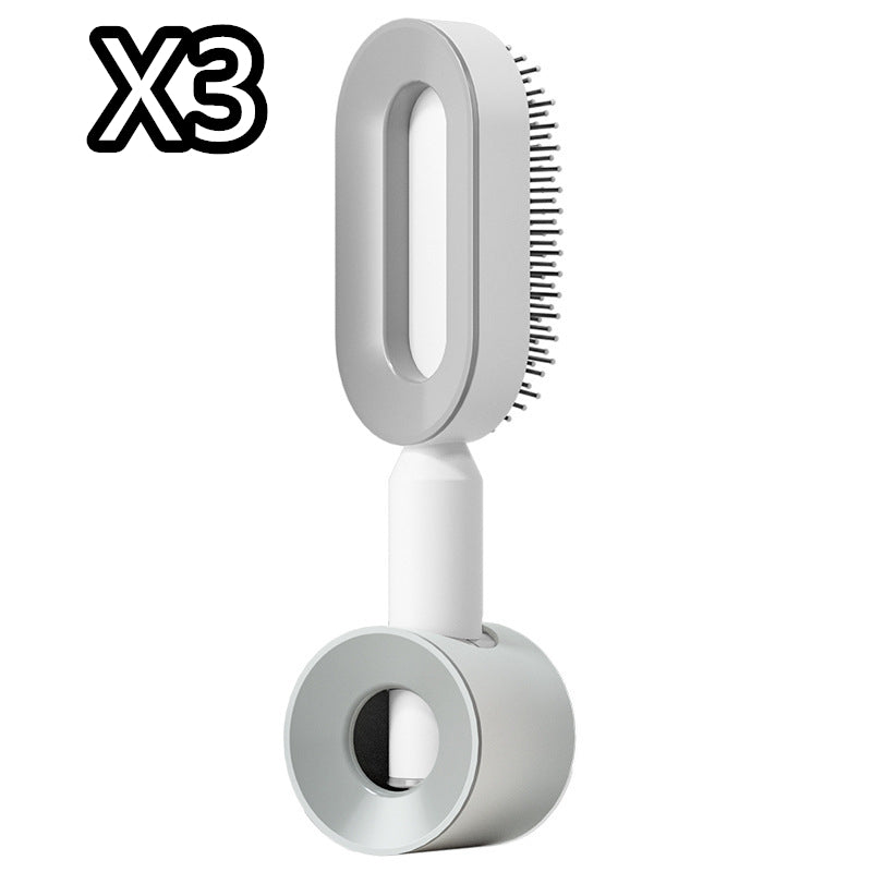 Self Cleaning Anti Static Hairbrush Scalp Massage Comb
