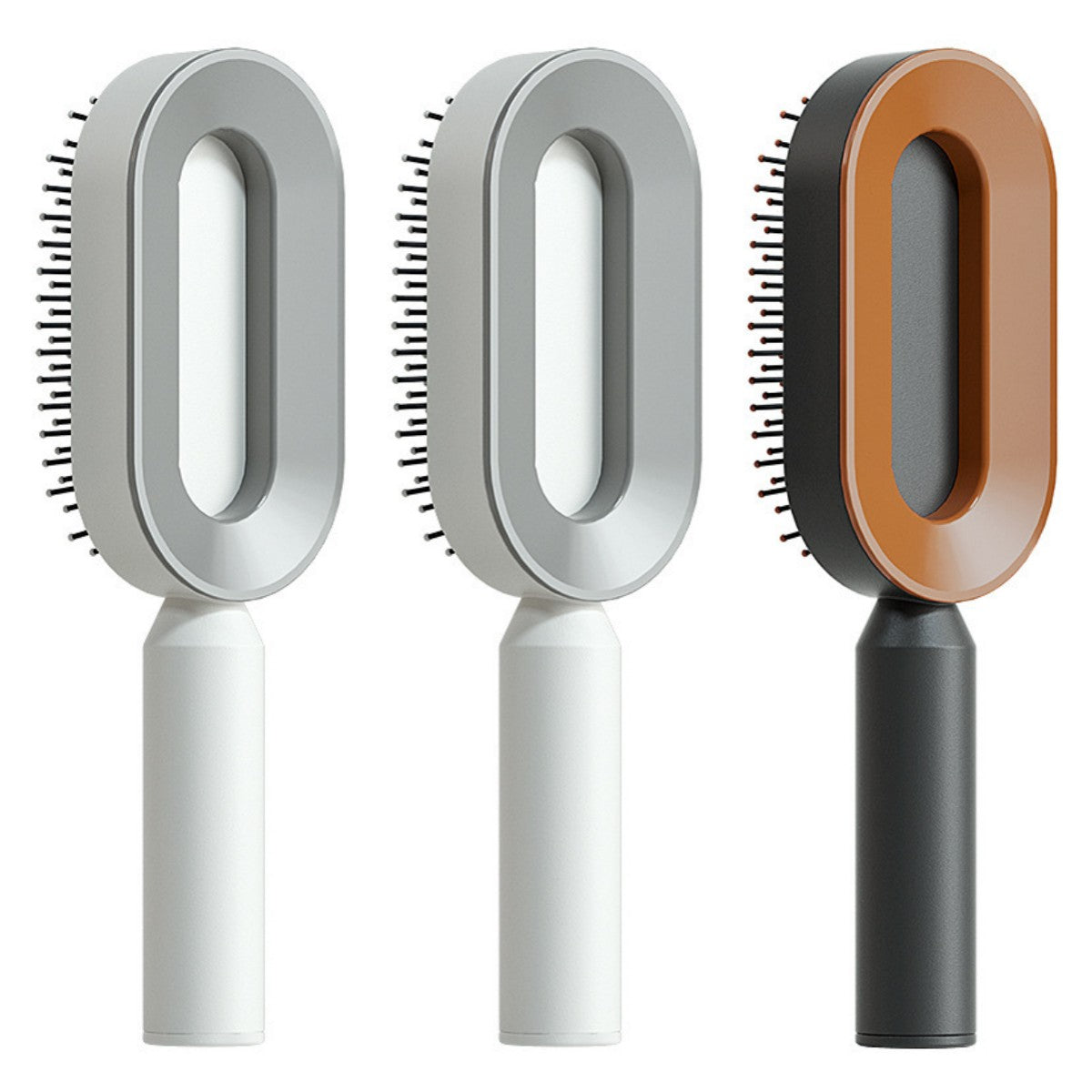 Self Cleaning Anti Static Hairbrush Scalp Massage Comb
