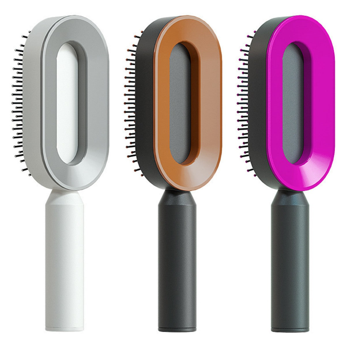 Self Cleaning Anti Static Hairbrush Scalp Massage Comb
