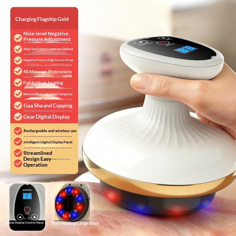 Electric Gua Sha Massager Cupping Meridian Body Beauty Brush