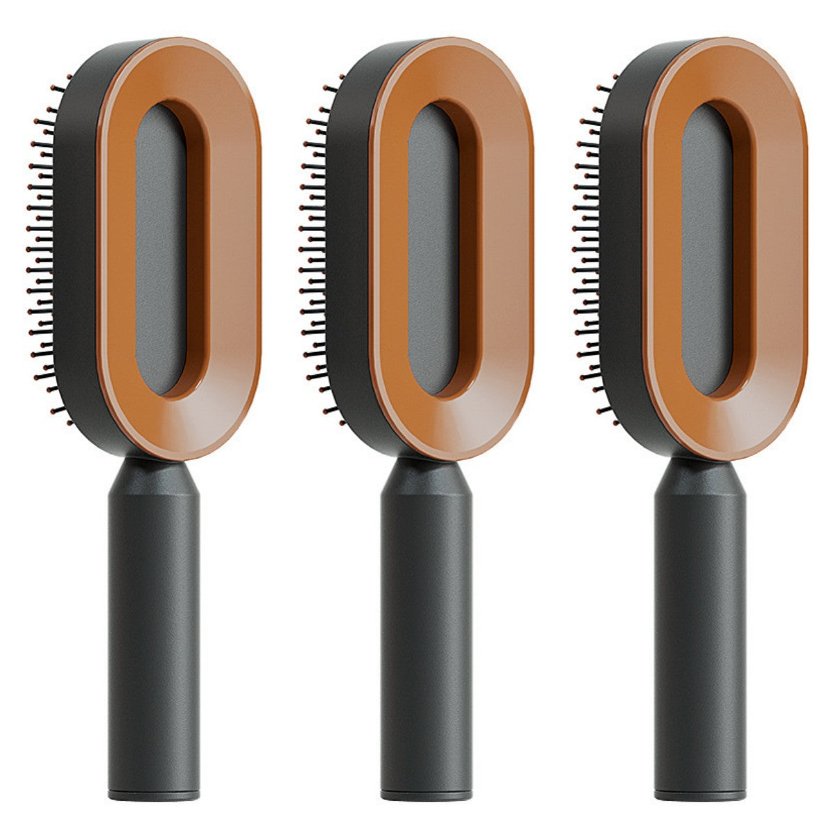 Self Cleaning Anti Static Hairbrush Scalp Massage Comb