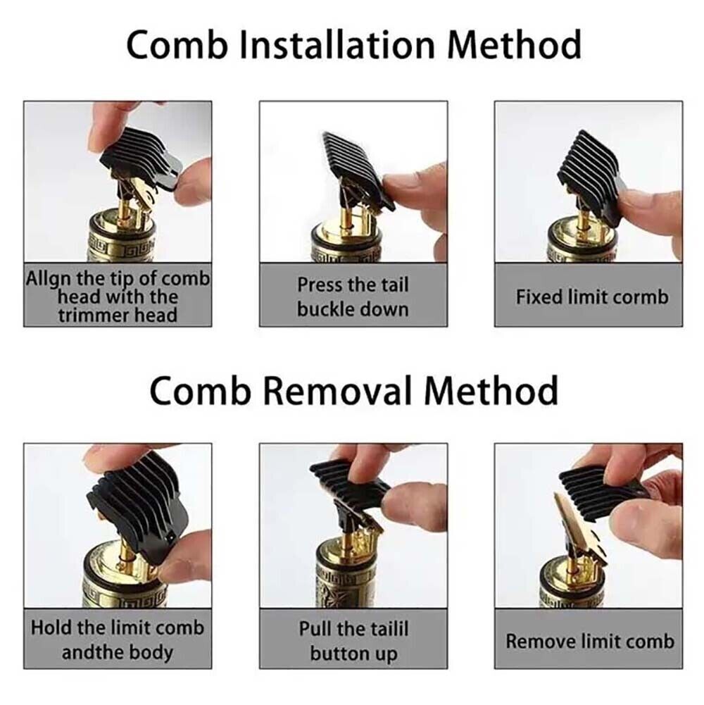 Professional Cordless Men's Hair Clippers Beard Trimmer Machine Electric