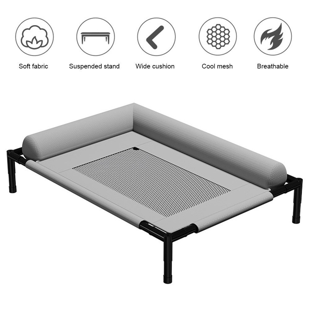 Orthopaedic Elevated Dog Bed Bolster Sofa Cushion Raised UK