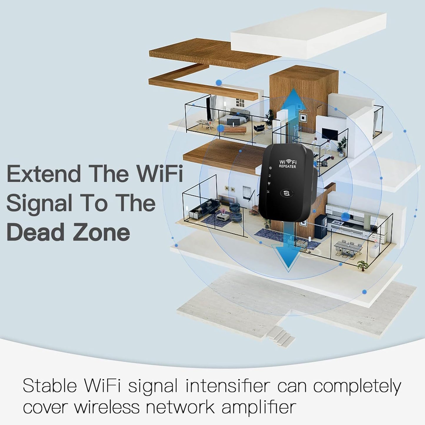 Wireless WiFi Repeater Signal Amplifier Range Extender Home Router