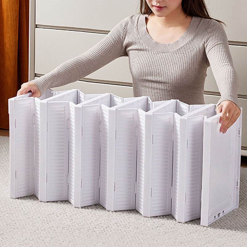 6 Tier Stackable Foldable Plastic Shoe Storage Organizer Boxes