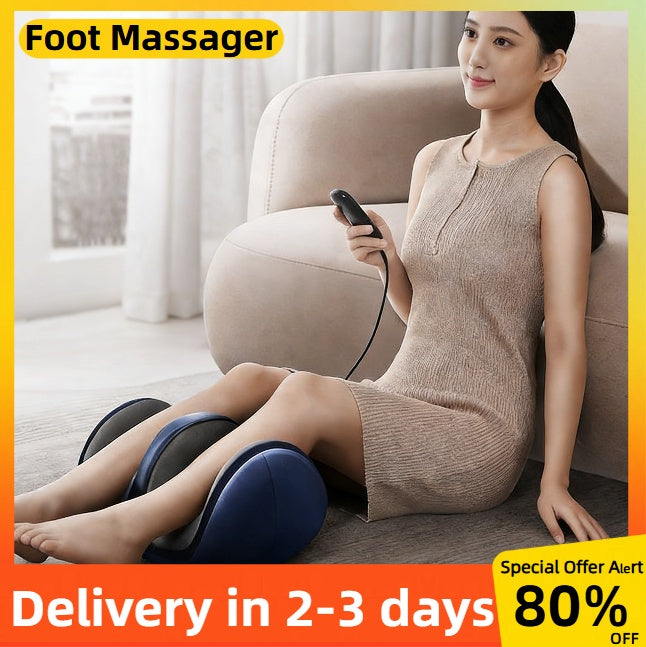 Electric Foot Massager, Leg Massager With Heat, Shiatsu Foot Massage & Calf Roll