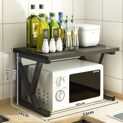 2–3 Tier Microwave Oven Rack Kitchen Storage Corner Shelf