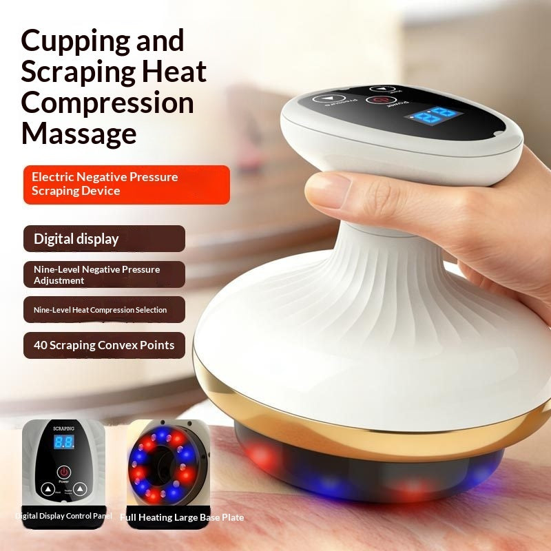 Electric Gua Sha Massager Cupping Meridian Body Beauty Brush