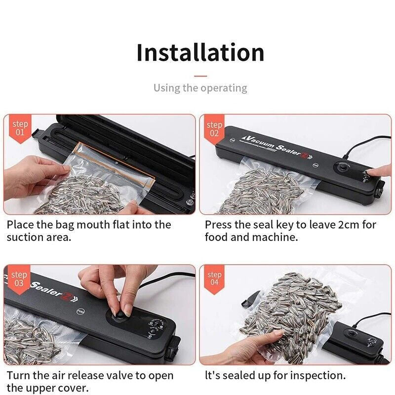 Automatic Vacuum Food Sealer Machine With Bags Set