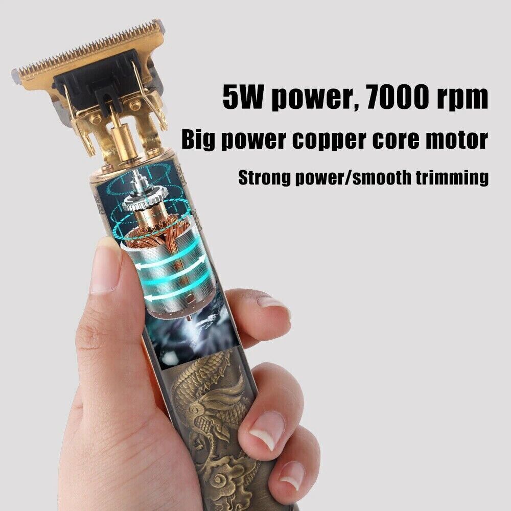 Professional Cordless Men's Hair Clippers Beard Trimmer Machine Electric