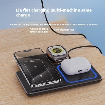 3-in-1 Foldable 15W Wireless Charger Stand for Devices