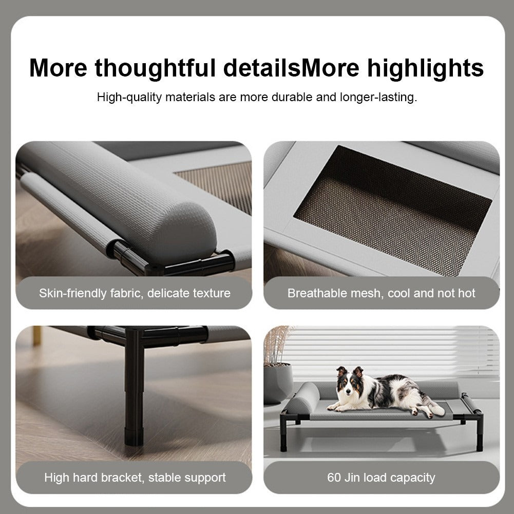 Orthopaedic Elevated Dog Bed Bolster Sofa Cushion Raised UK