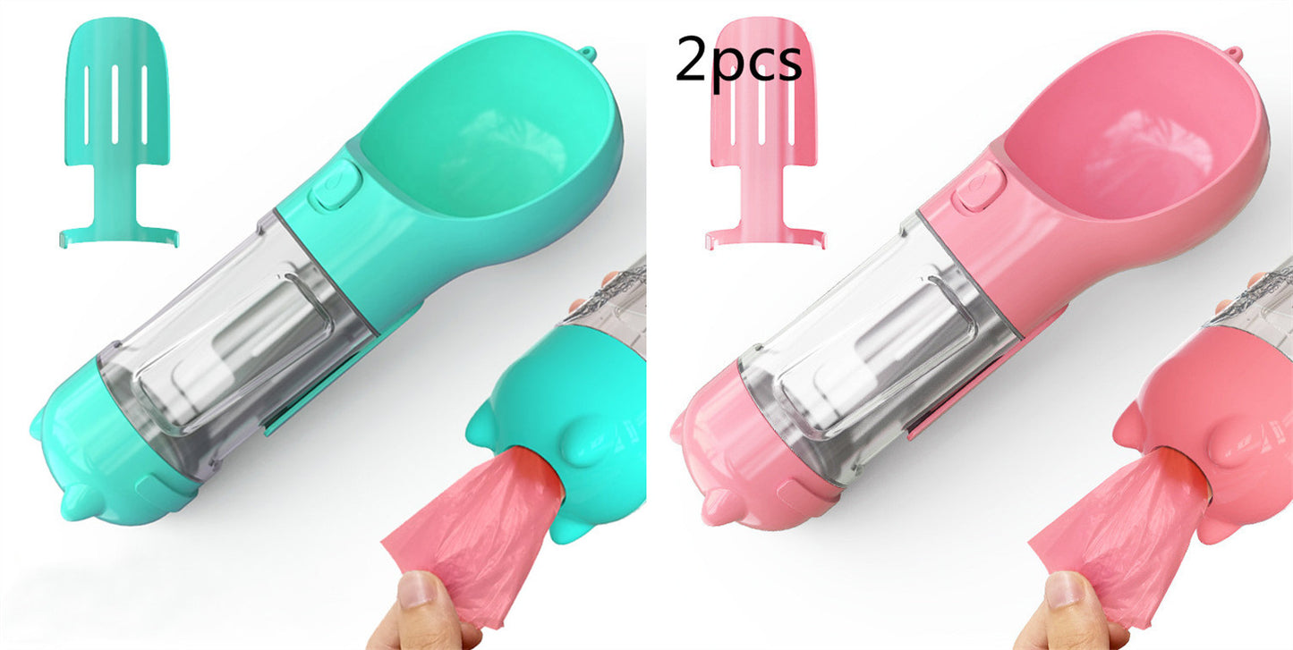 3 in 1 Portable Pet Water Bottle Feeder Bowl Bag