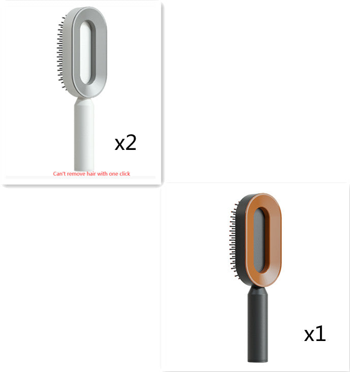 Self Cleaning Anti Static Hairbrush Scalp Massage Comb