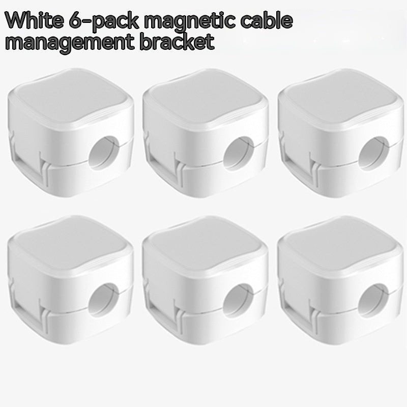 Adjustable Magnetic Cable Holder Under Desk Wire Organizer