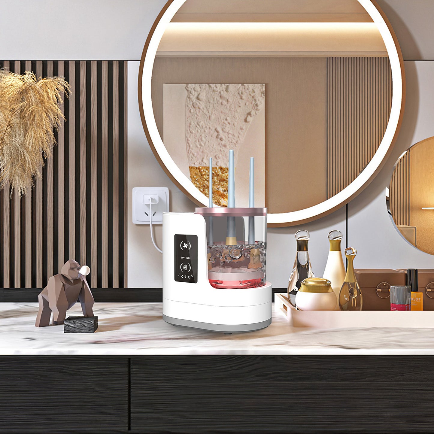 4 in 1 Electric Makeup Brush Cleaner UV Dryer Storage Machine