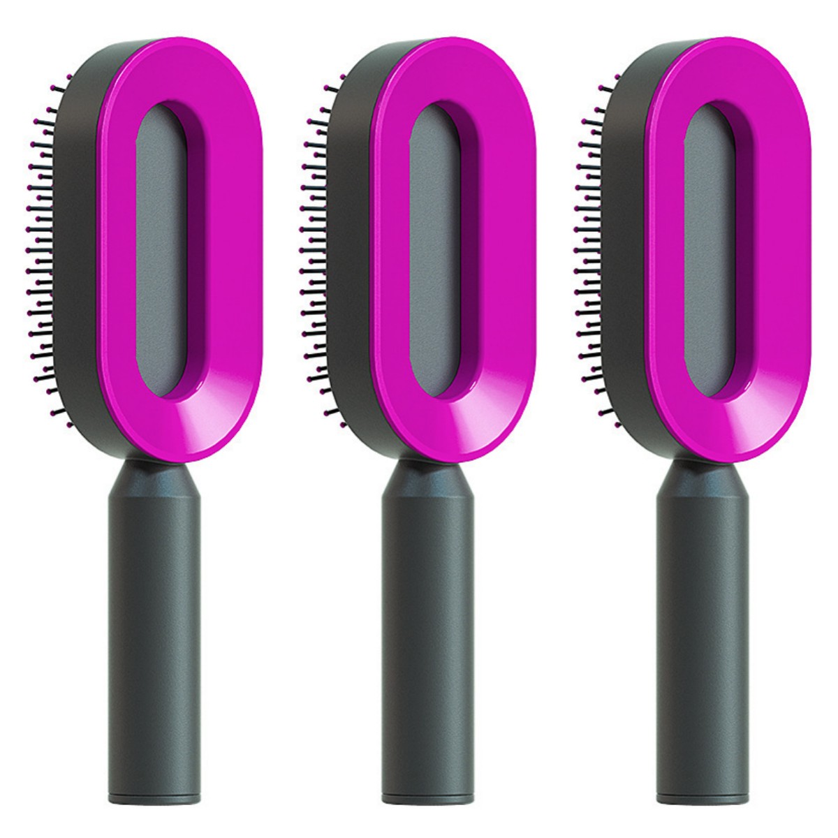 Self Cleaning Anti Static Hairbrush Scalp Massage Comb