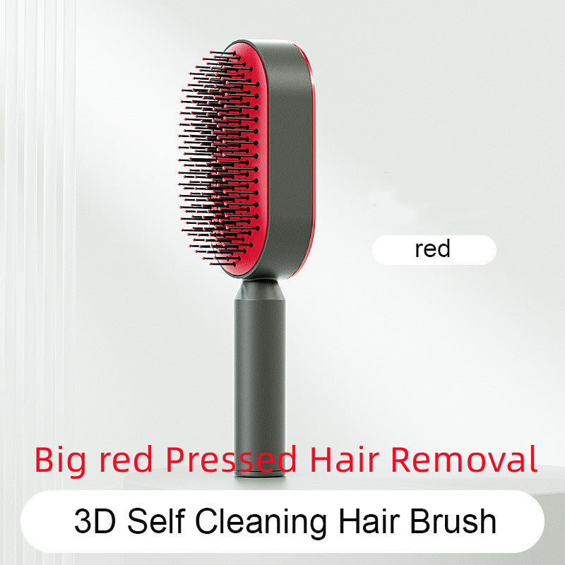 Self Cleaning Anti Static Hairbrush Scalp Massage Comb