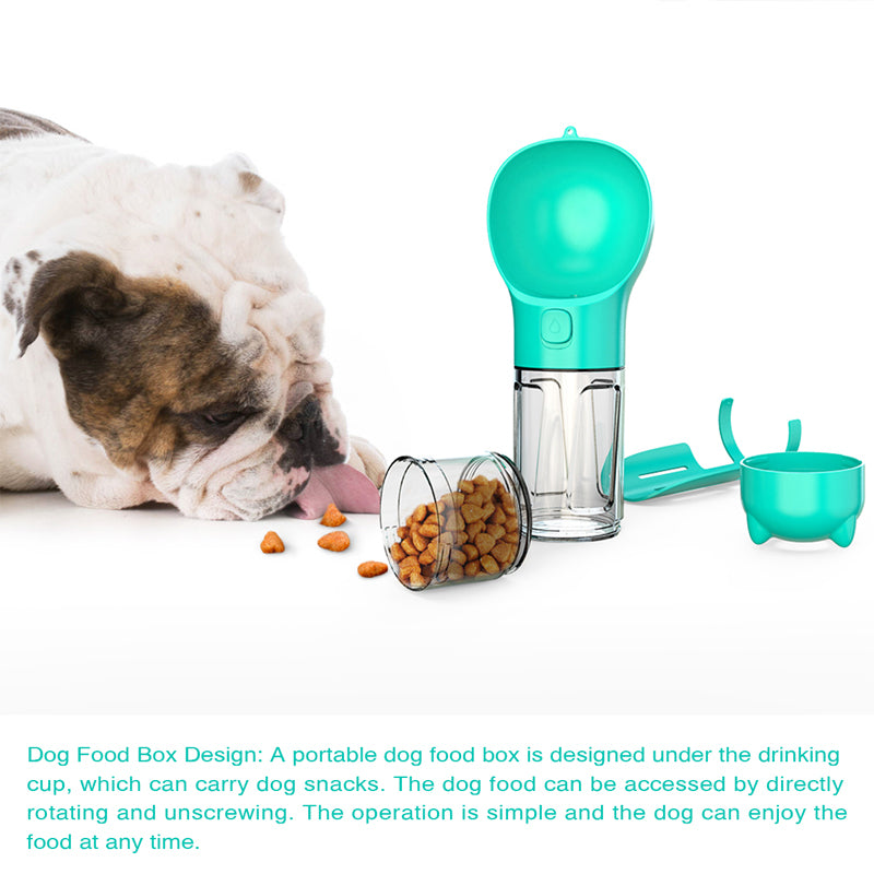 3 in 1 Portable Pet Water Bottle Feeder Bowl Bag