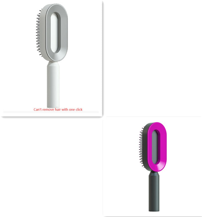 Self Cleaning Anti Static Hairbrush Scalp Massage Comb