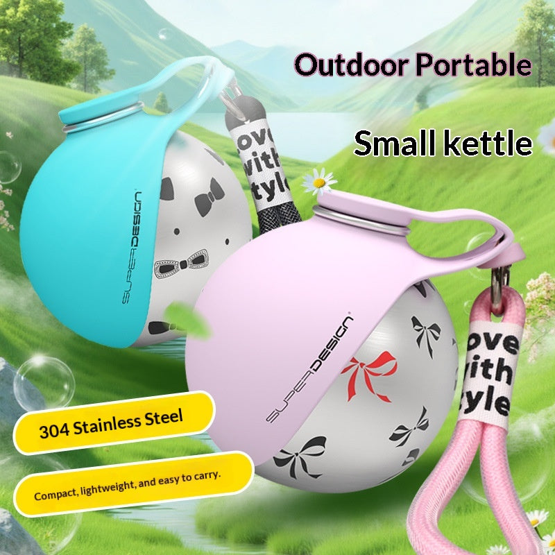 Portable Outdoor Pet Water Bottle Stainless Steel Dog Dispenser