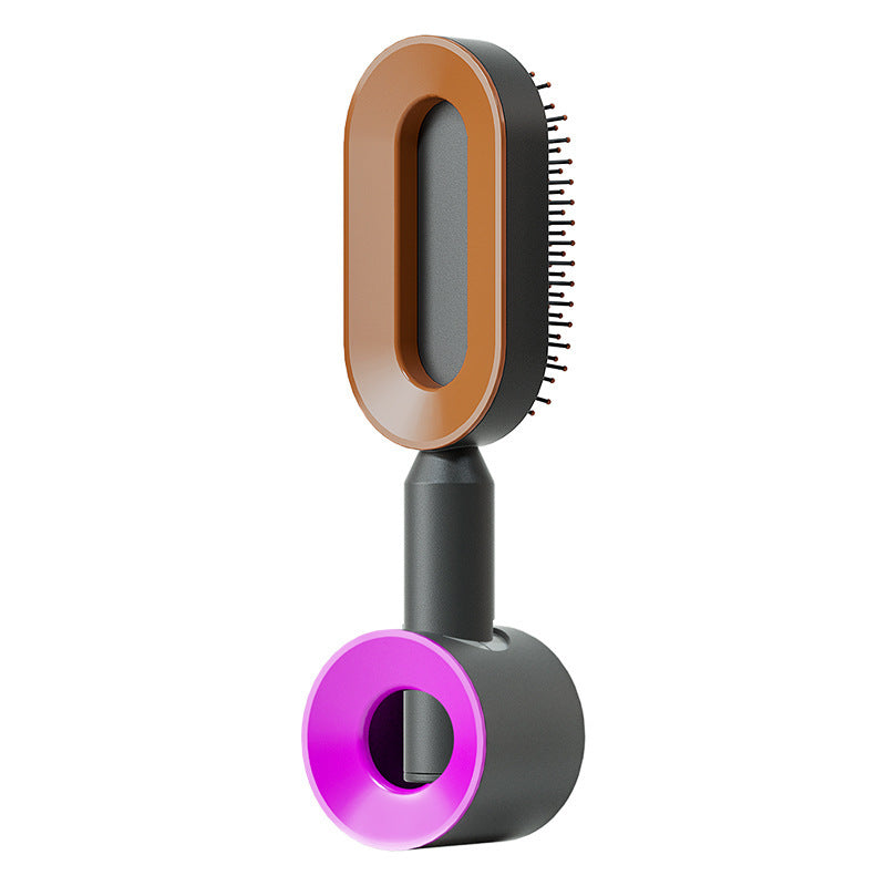 Self Cleaning Anti Static Hairbrush Scalp Massage Comb