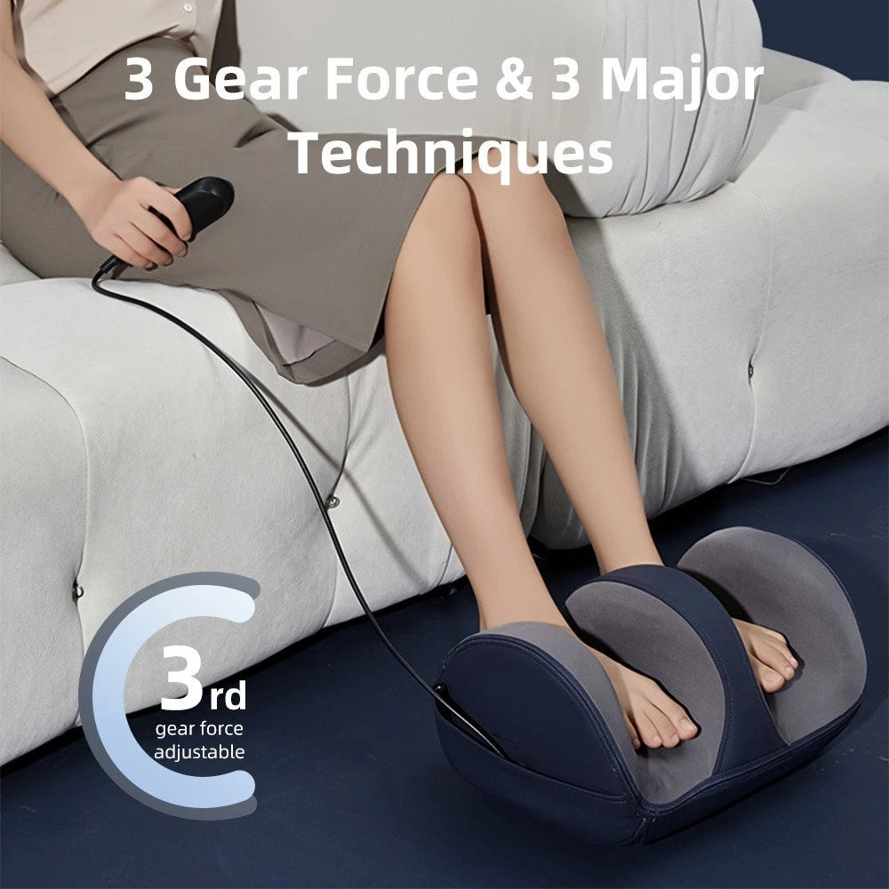 Electric Foot Massager, Leg Massager With Heat, Shiatsu Foot Massage & Calf Roll