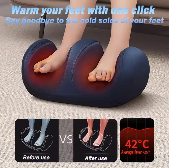 Electric Foot Massager, Leg Massager With Heat, Shiatsu Foot Massage & Calf Roll